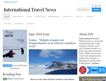 Tablet Screenshot of intltravelnews.com